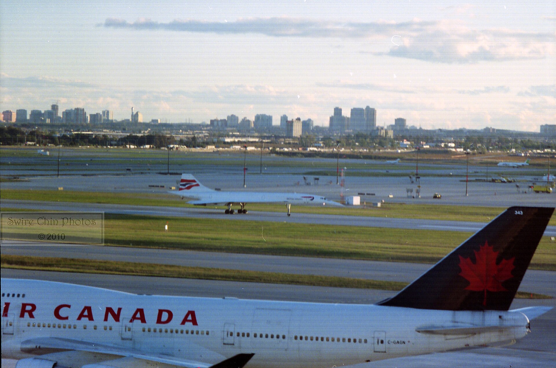 Concorde on one of its final flights in 2003