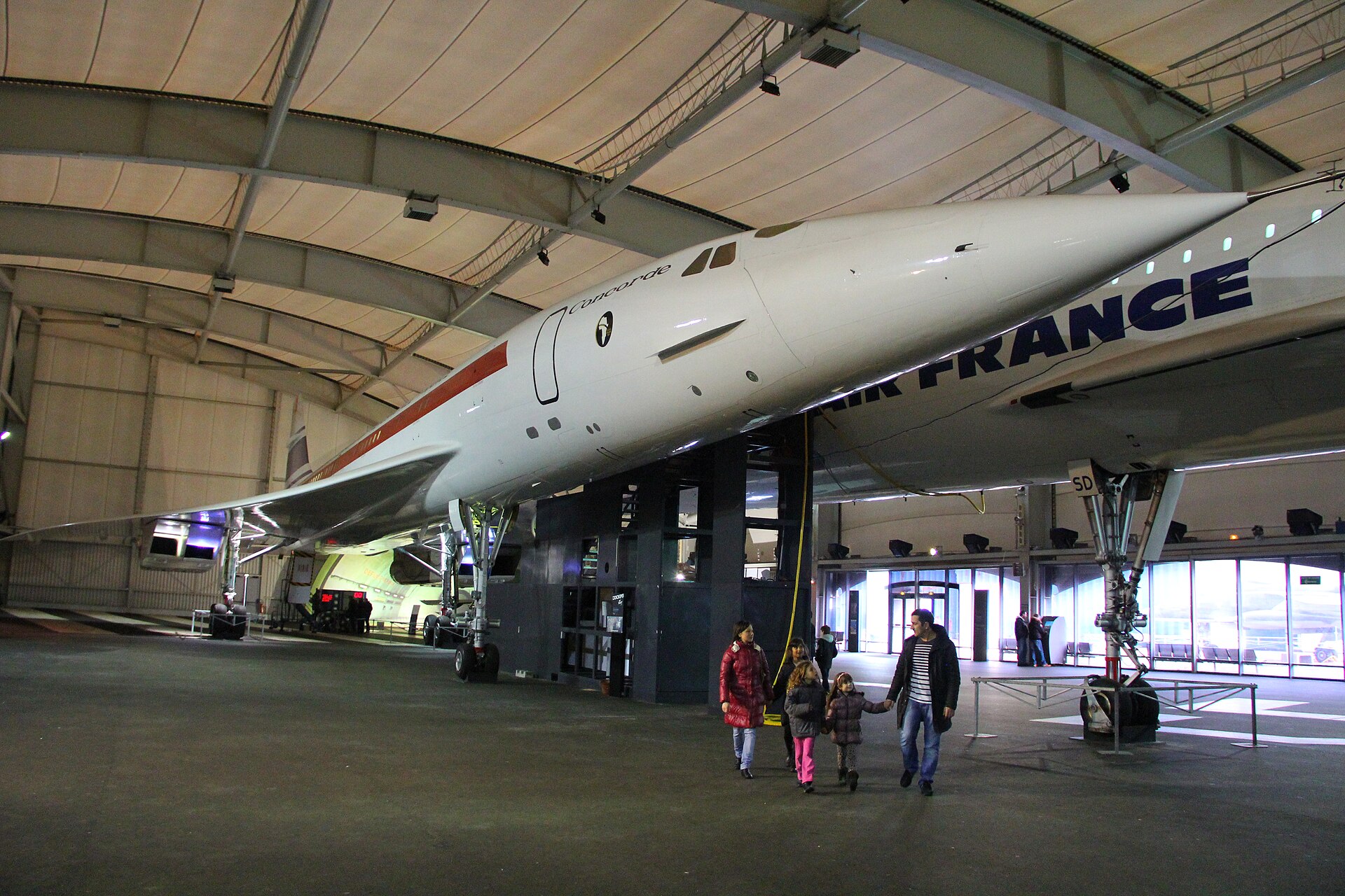 Concorde prototype 001, registration F-WTSS, preserved in a museum
